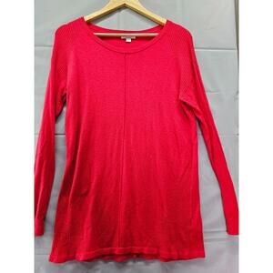 Liz Lange Maternity Red Knit Sweater Size Small